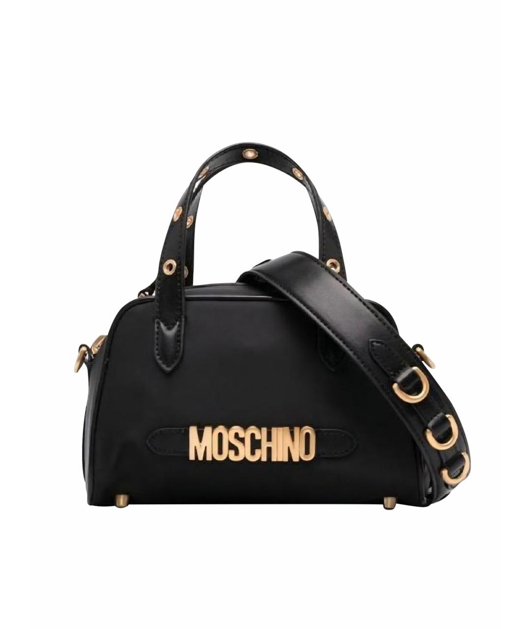 MOSCHINO Черная сумка с короткими ручками, фото 1