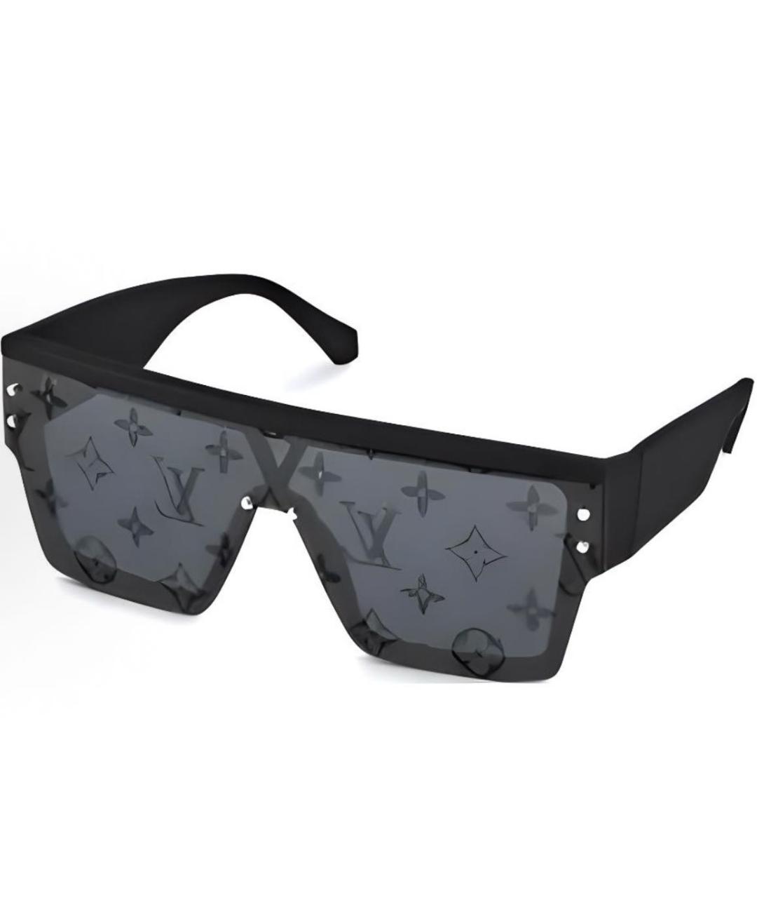 LOUIS VUITTON Черные пластиковые солнцезащитные очки, фото 5