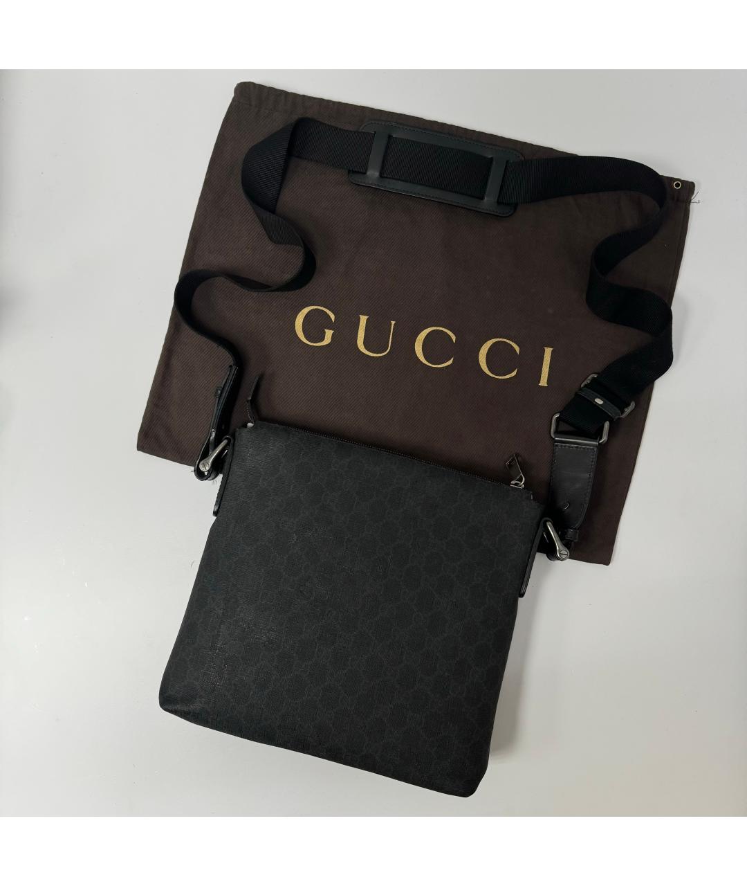 GUCCI Черная сумка на плечо, фото 4
