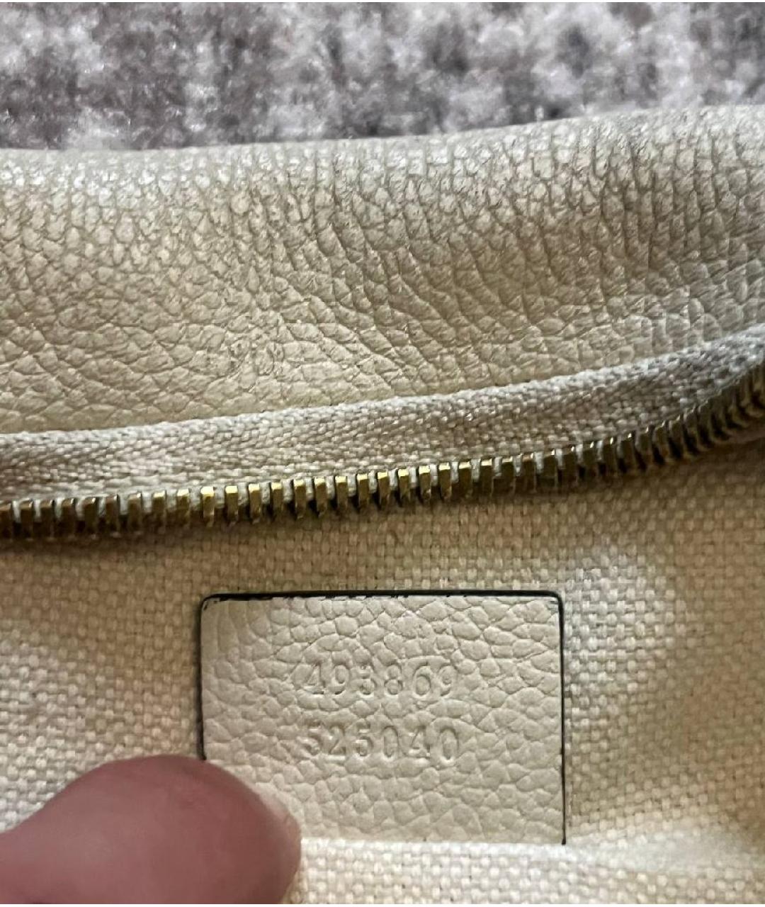 GUCCI Бежевая кожаная поясная сумка, фото 5