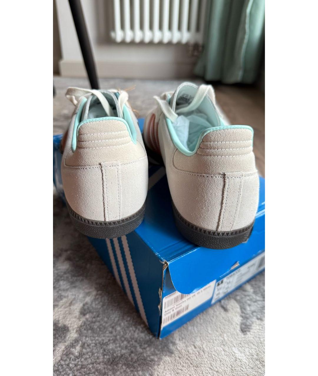 ADIDAS Бежевые замшевые низкие кроссовки / кеды, фото 9