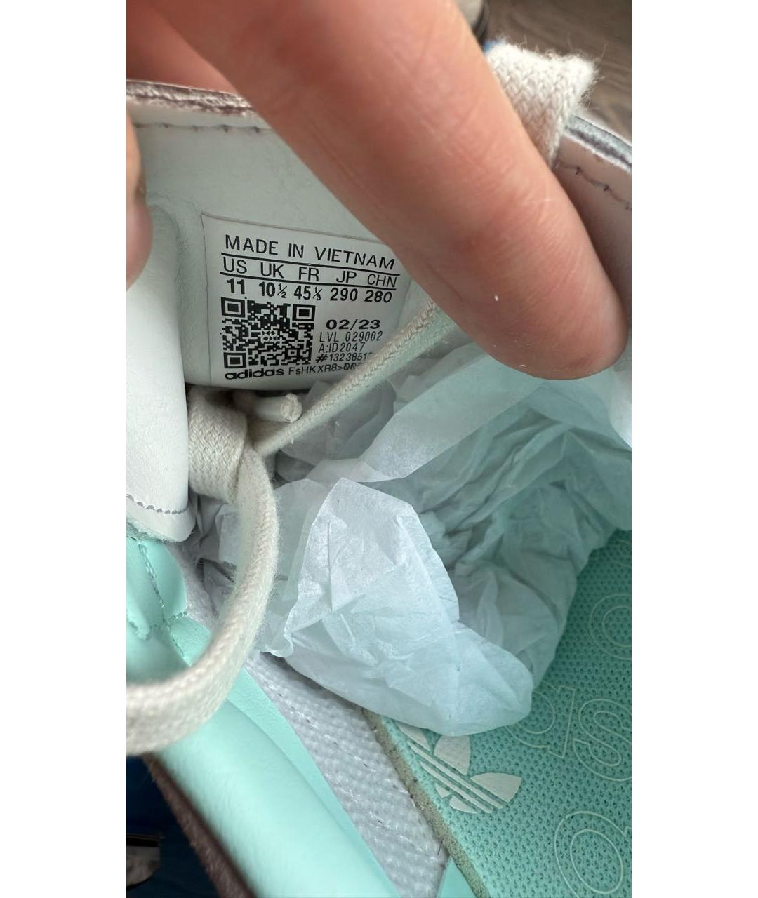 ADIDAS Бежевые замшевые низкие кроссовки / кеды, фото 3