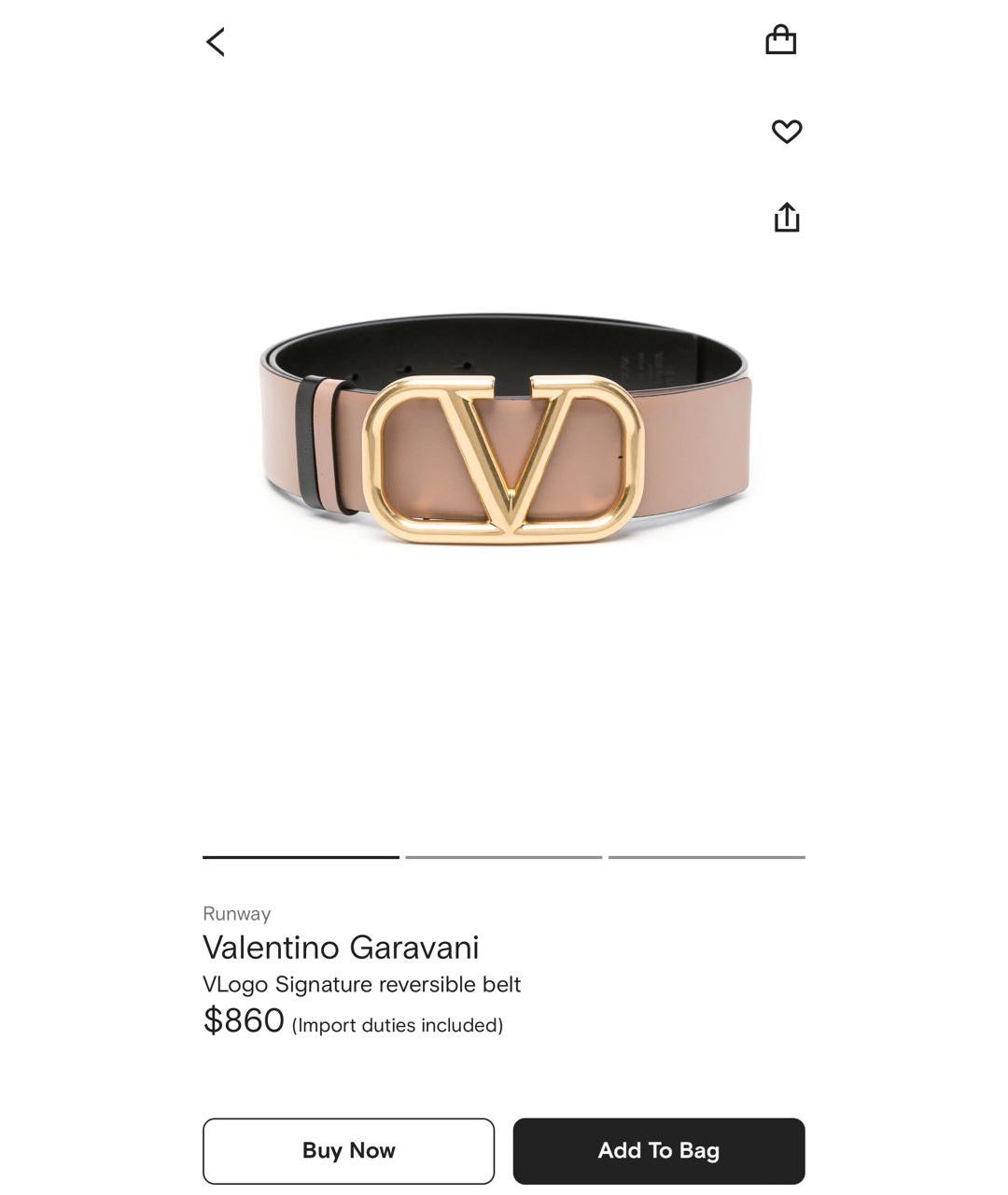 VALENTINO Кожаный ремень, фото 4