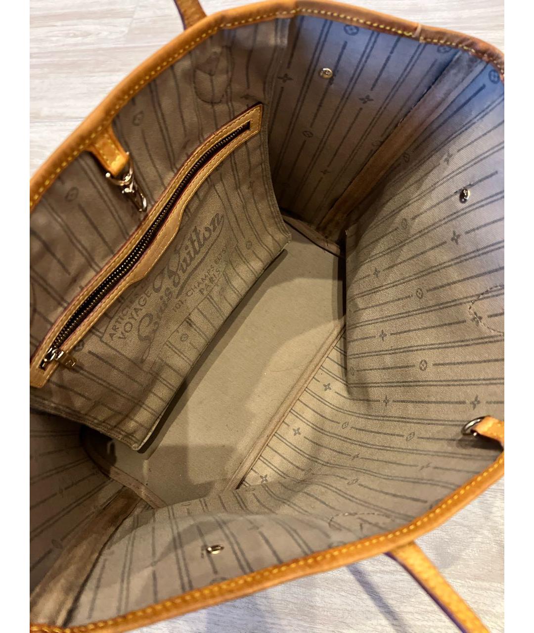 LOUIS VUITTON Коричневая сумка тоут, фото 6
