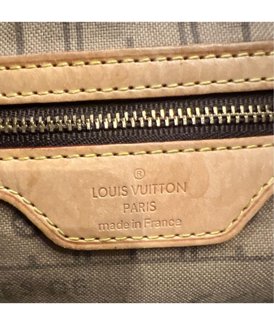 LOUIS VUITTON Коричневая сумка тоут, фото 7