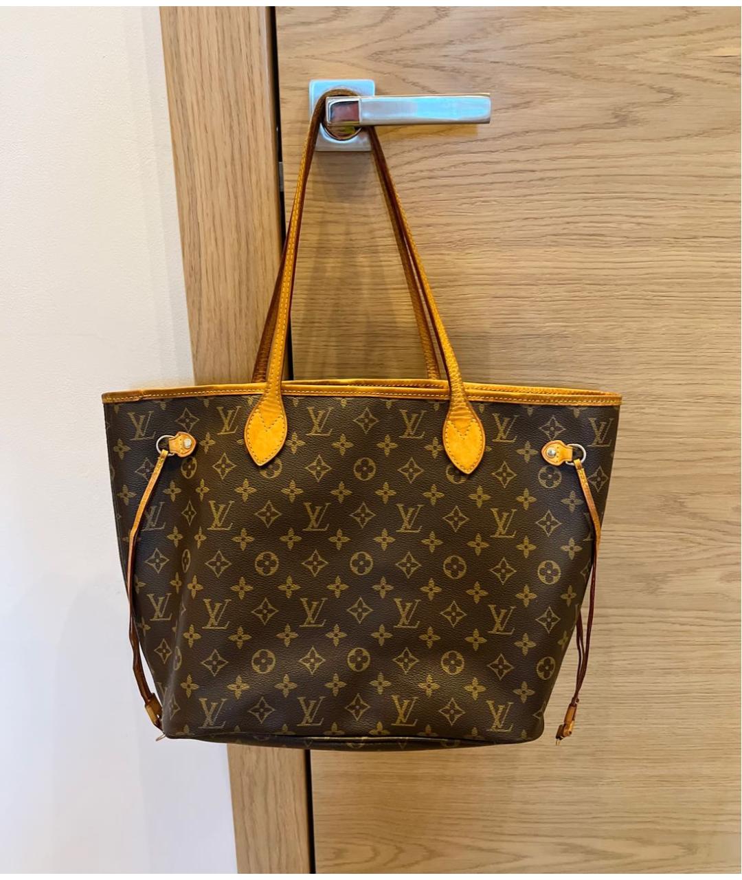 LOUIS VUITTON Коричневая сумка тоут, фото 9