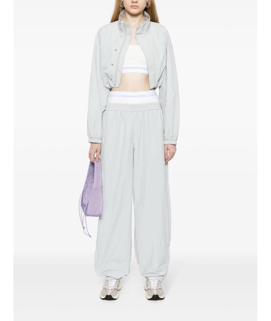 ALEXANDER WANG Серые брюки широкие, фото 5