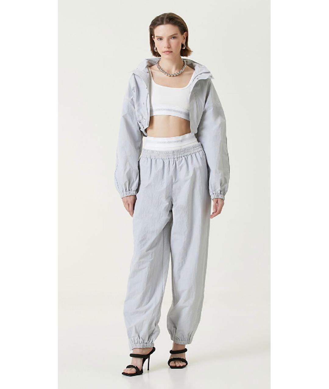 ALEXANDER WANG Серые брюки широкие, фото 8
