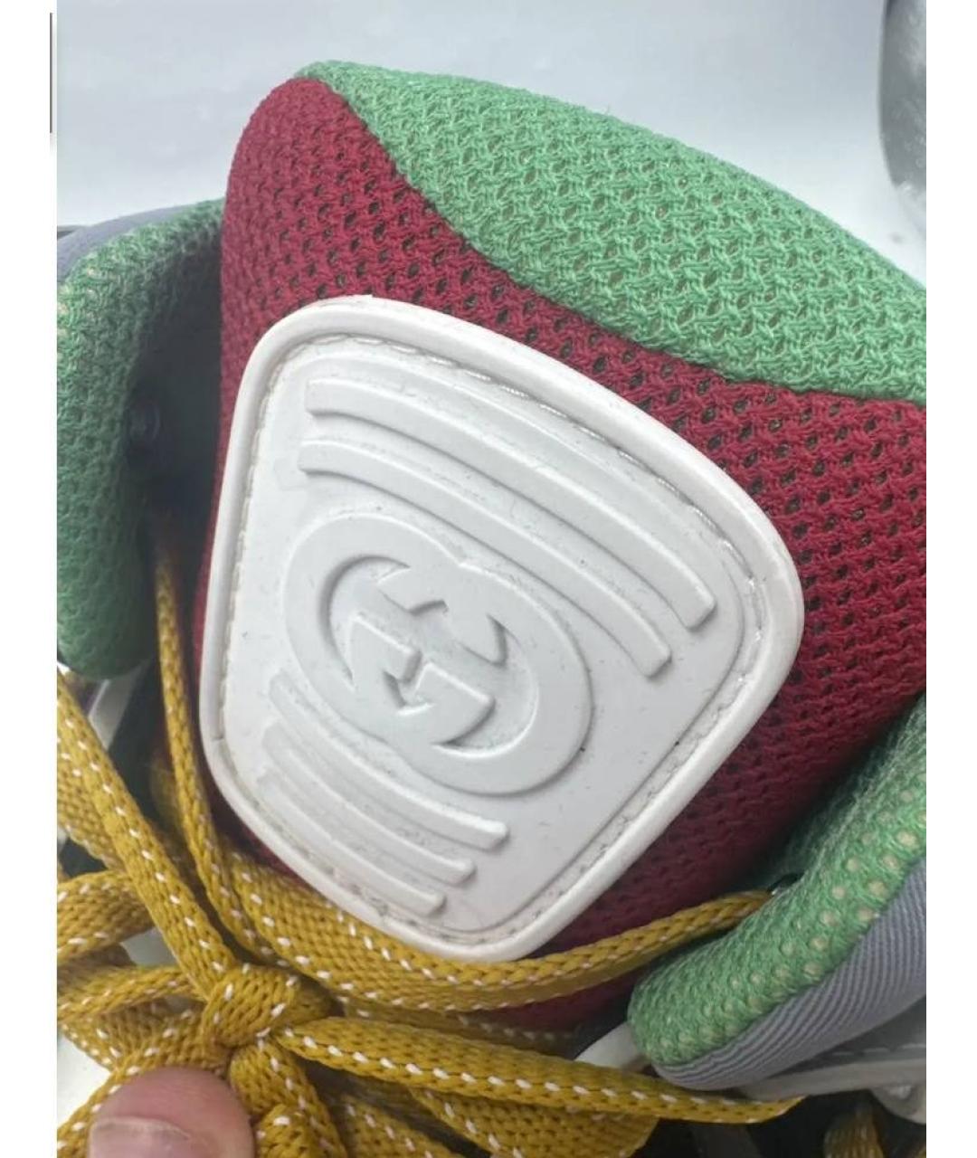 GUCCI Мульти высокие кроссовки / кеды из искусственной кожи, фото 3