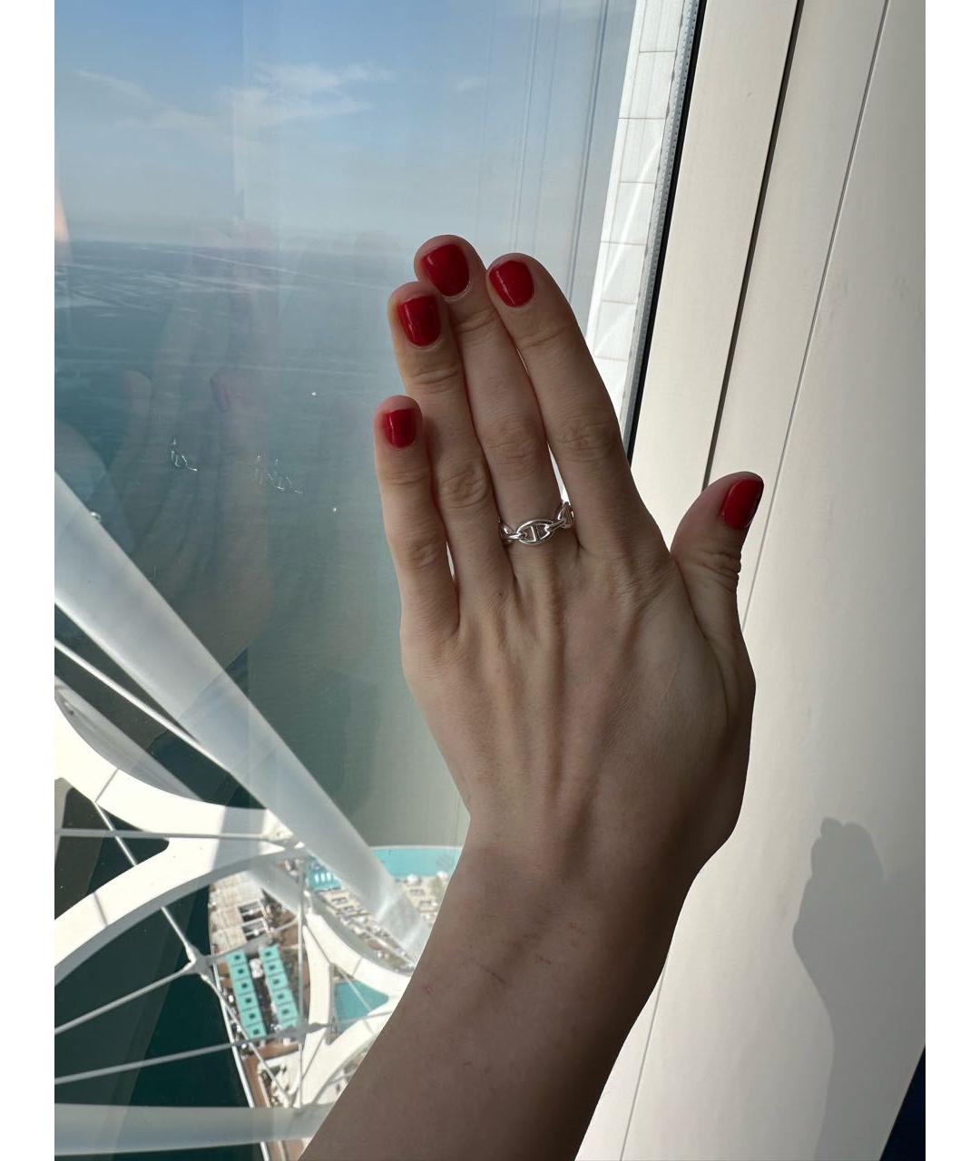 HERMES Серебряное серебряное кольцо, фото 4