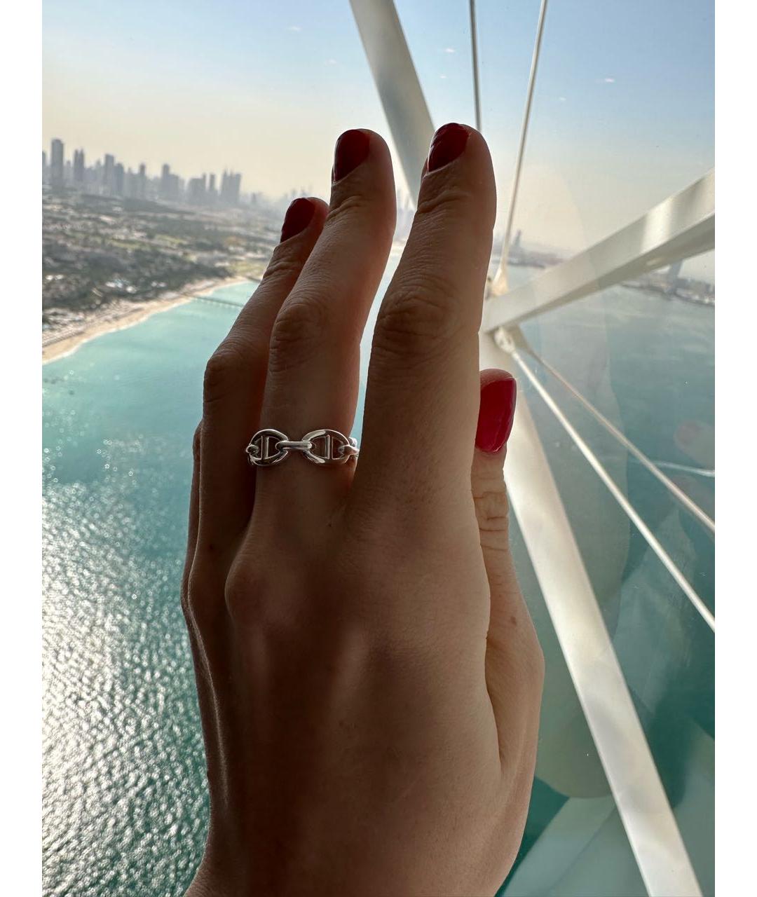 HERMES Серебряное серебряное кольцо, фото 3