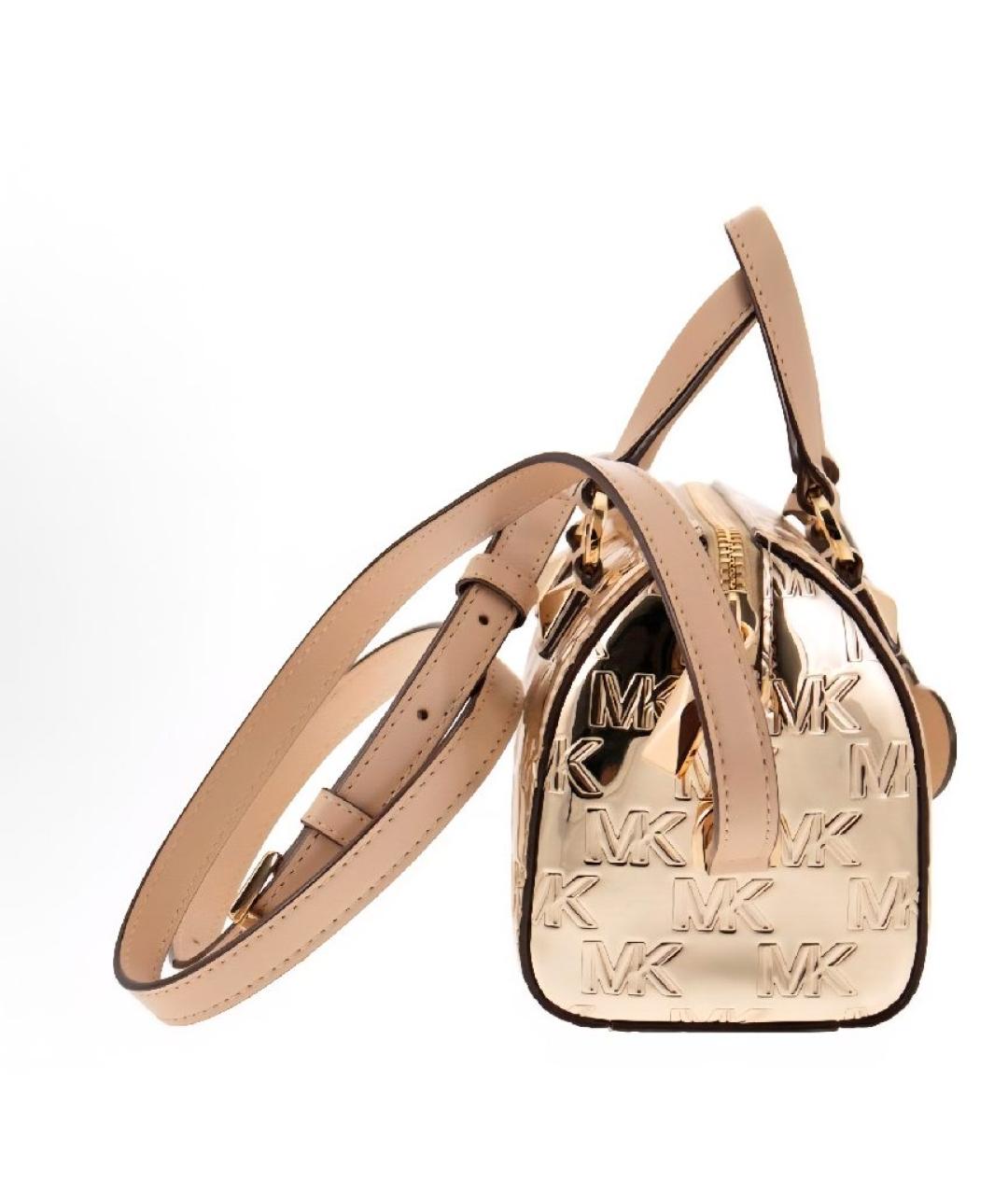 MICHAEL KORS Золотая сумка с короткими ручками, фото 4