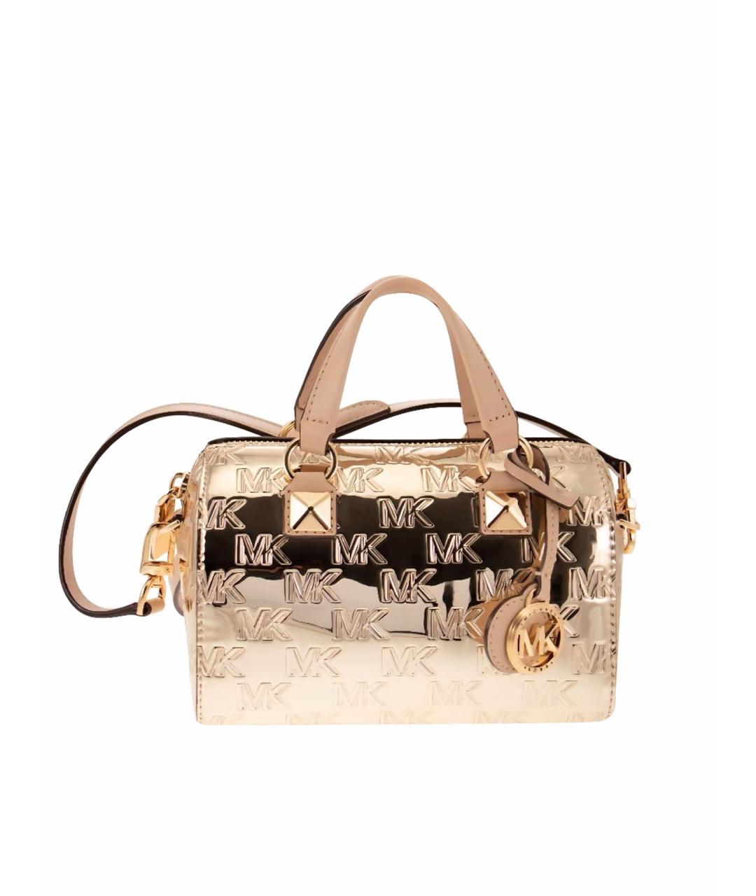 MICHAEL KORS Золотая сумка с короткими ручками, фото 1