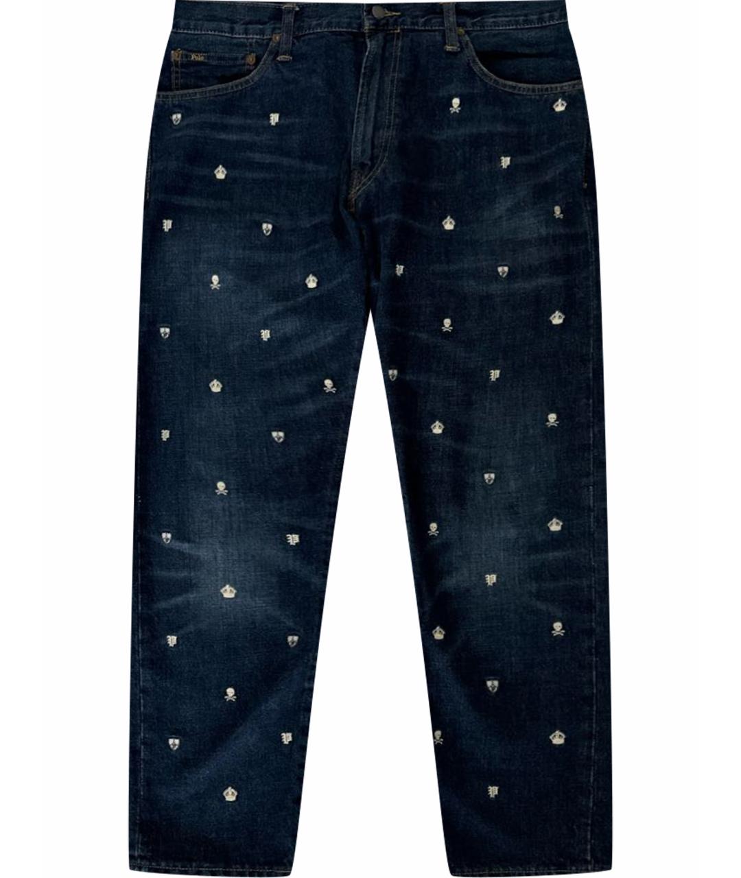 POLO RALPH LAUREN Темно-синие хлопковые джинсы скинни, фото 1