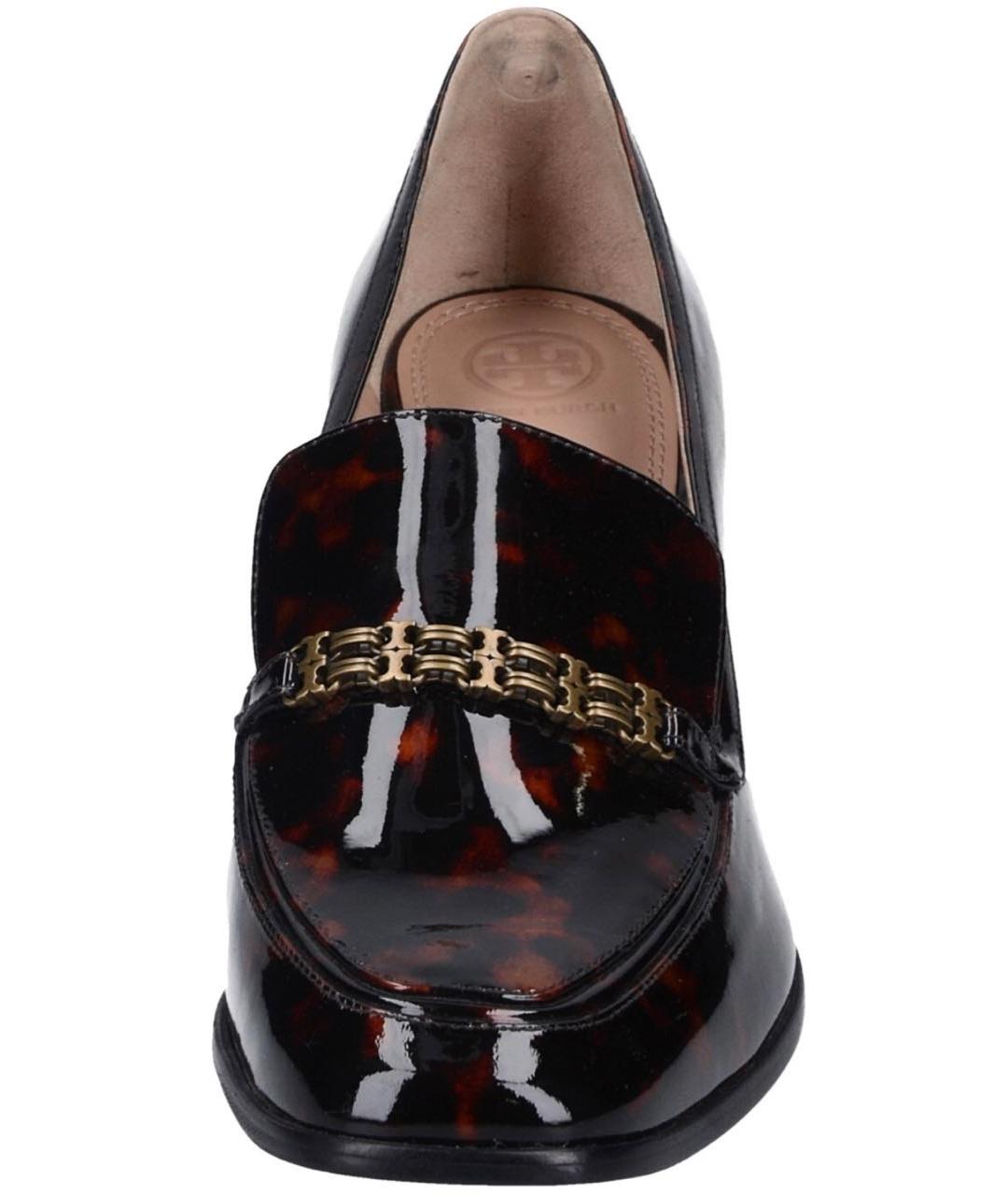 TORY BURCH Коричневые кожаные туфли, фото 2