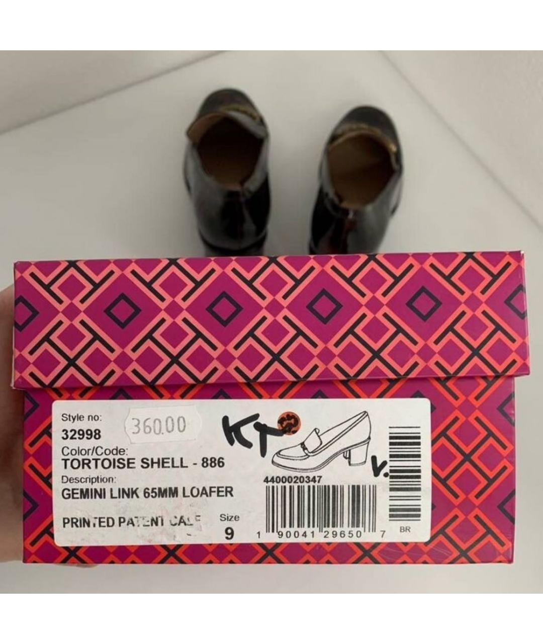 TORY BURCH Коричневые кожаные туфли, фото 7