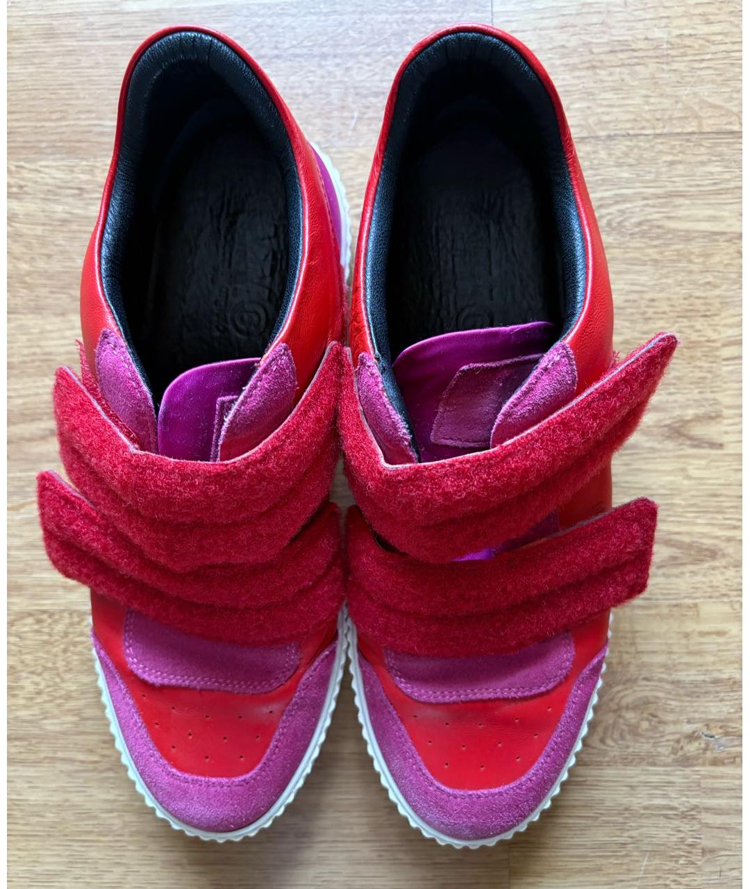 MM6 MAISON MARGIELA Розовые замшевые кроссовки, фото 3