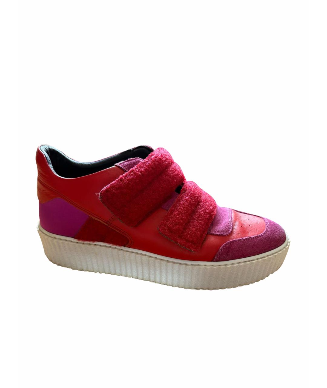 MM6 MAISON MARGIELA Розовые замшевые кроссовки, фото 1