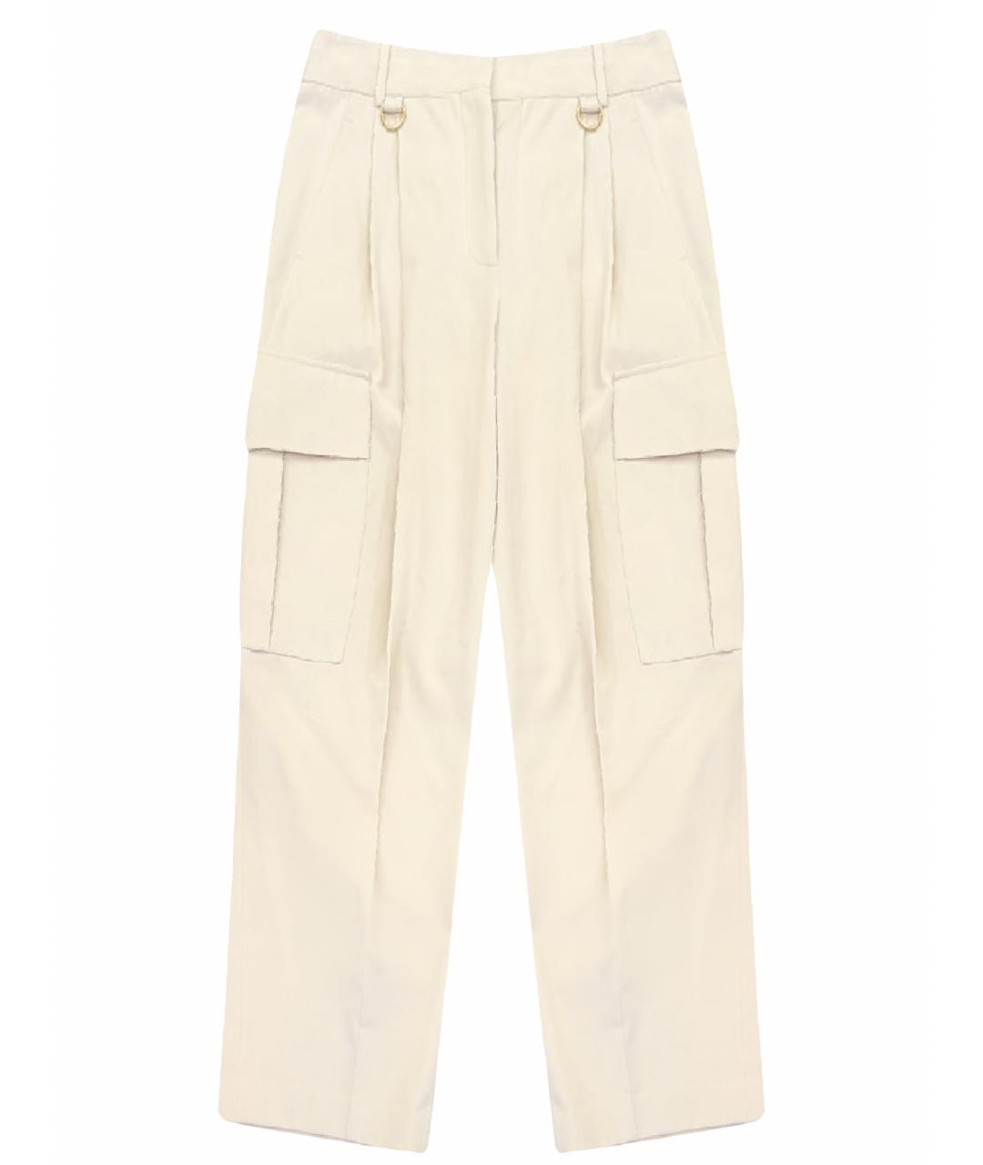 GIVENCHY Бежевые хлопковые брюки широкие, фото 1