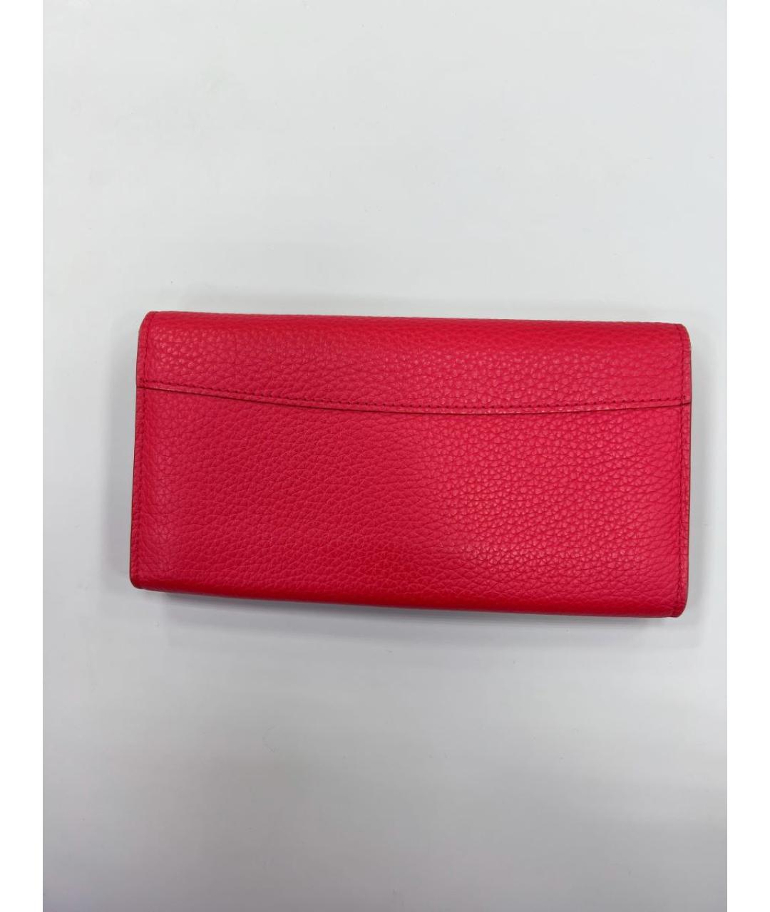 LOUIS VUITTON Красный кожаный кошелек, фото 6