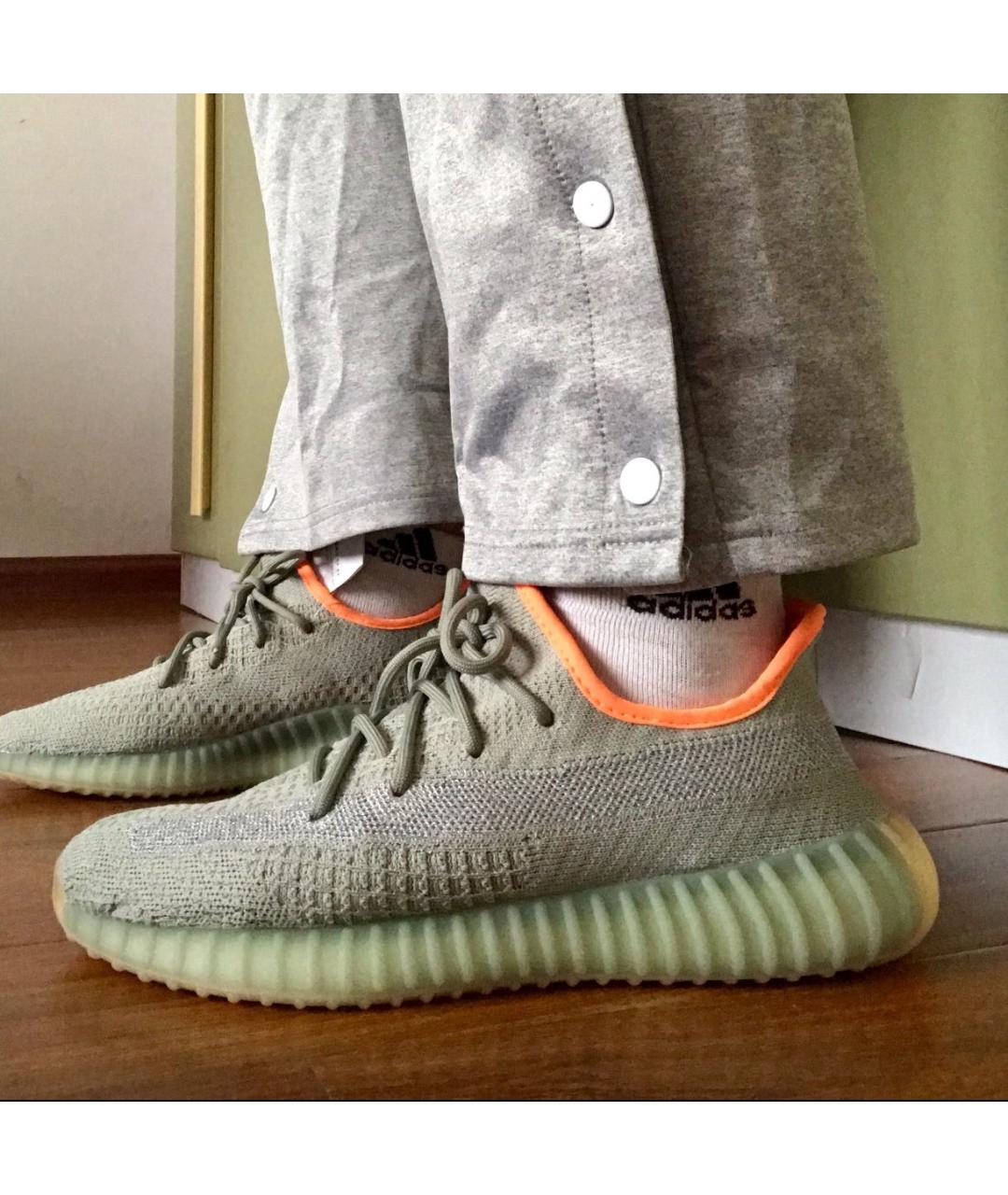 ADIDAS YEEZY Серые текстильные кроссовки, фото 4