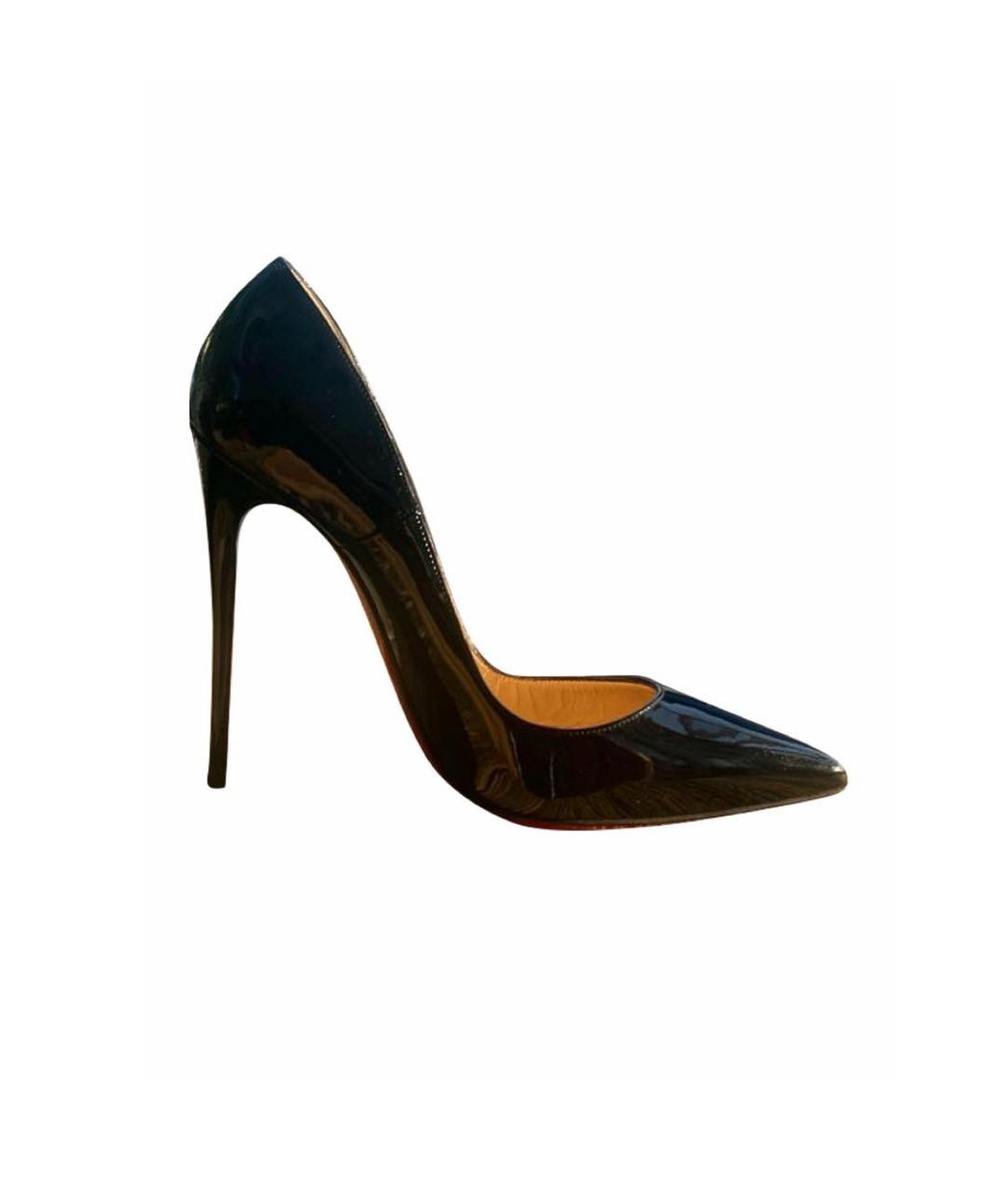 CHRISTIAN LOUBOUTIN Черные туфли из лакированной кожи, фото 1