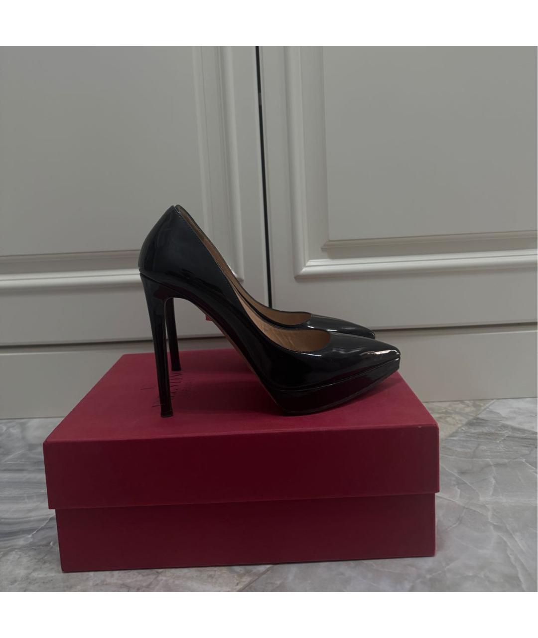 VALENTINO Черные туфли из лакированной кожи, фото 6