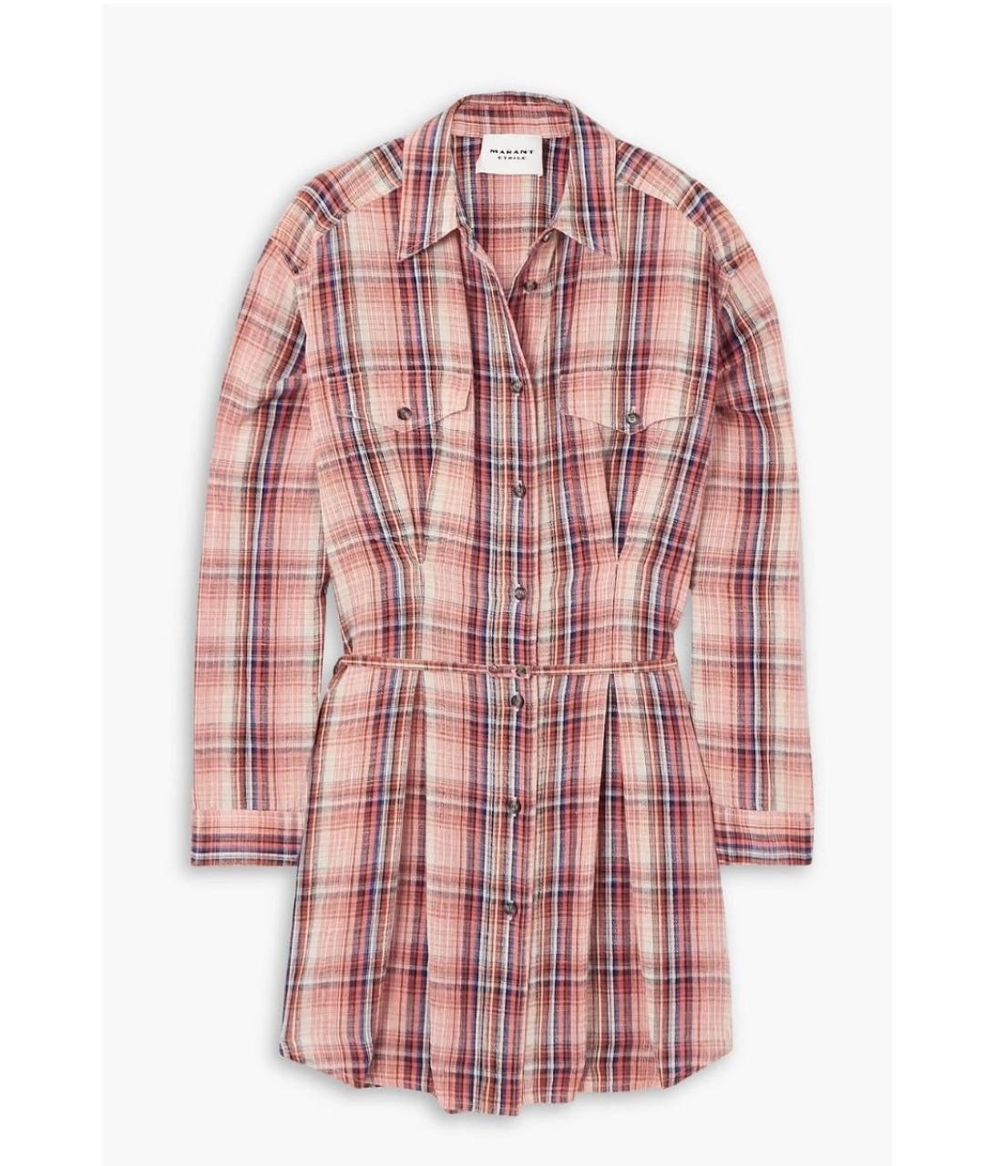 ISABEL MARANT ETOILE Мульти хлопковое повседневное платье, фото 9