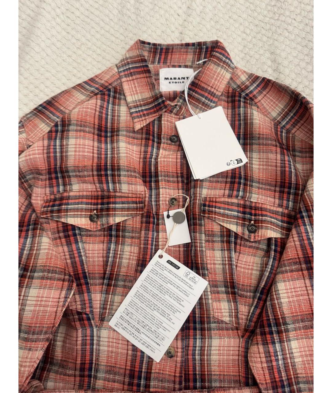 ISABEL MARANT ETOILE Мульти хлопковое повседневное платье, фото 3