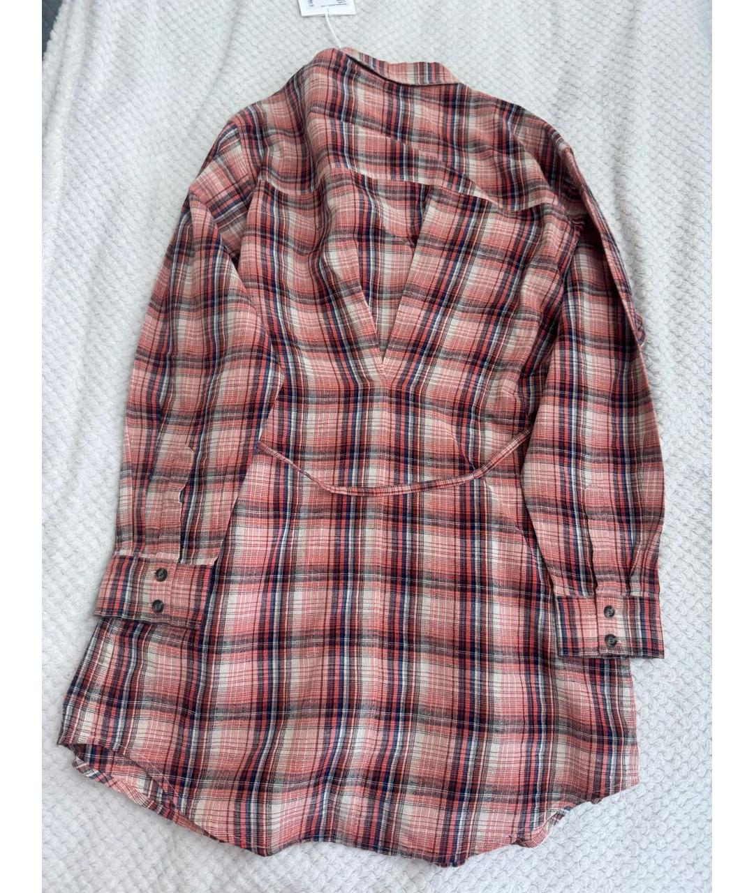 ISABEL MARANT ETOILE Мульти хлопковое повседневное платье, фото 7