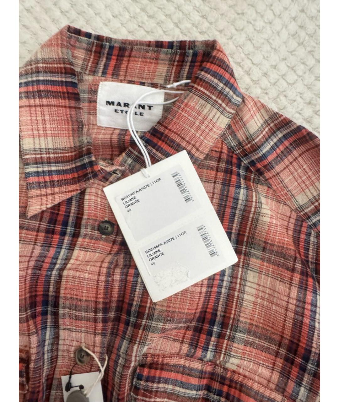 ISABEL MARANT ETOILE Мульти хлопковое повседневное платье, фото 6