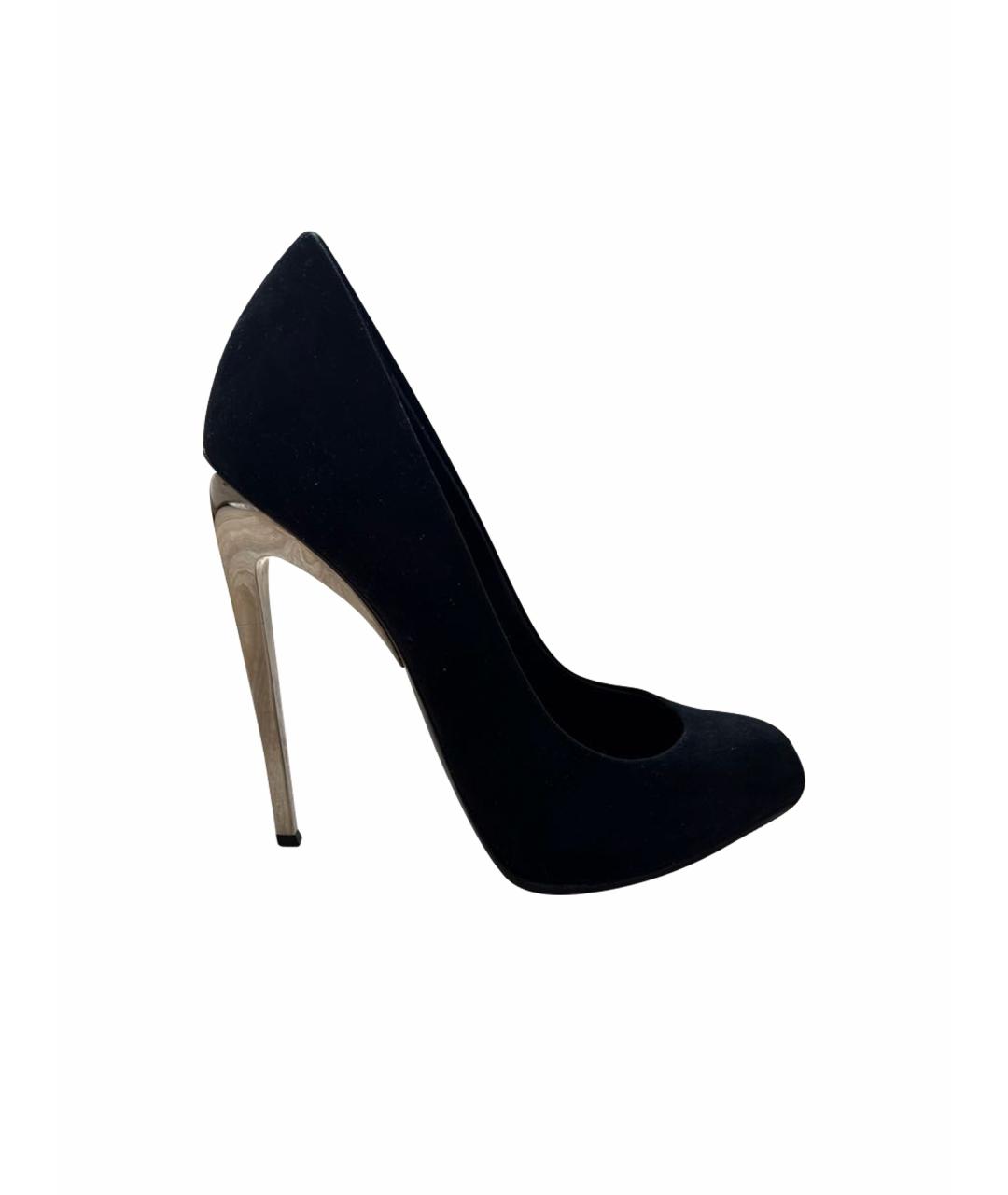 GIUSEPPE ZANOTTI DESIGN Черные замшевые туфли, фото 1