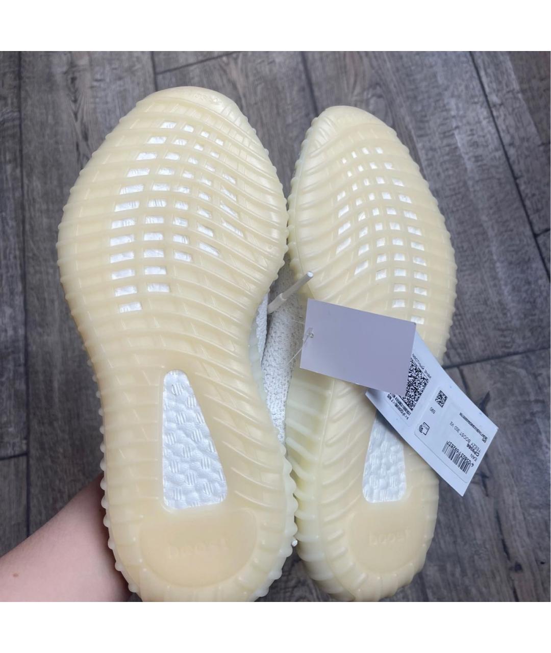 ADIDAS YEEZY Белые текстильные кроссовки, фото 6