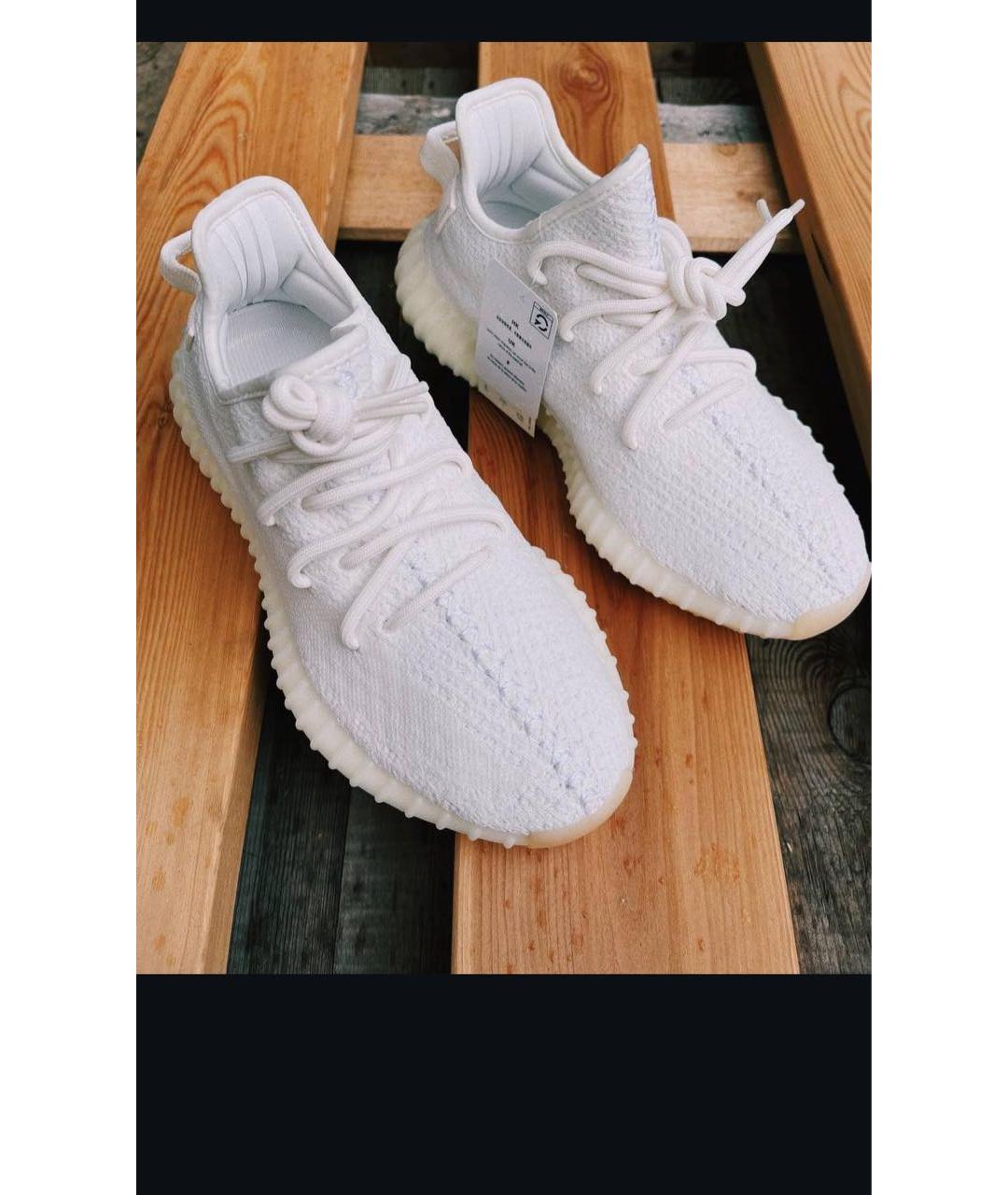 ADIDAS YEEZY Белые текстильные кроссовки, фото 5