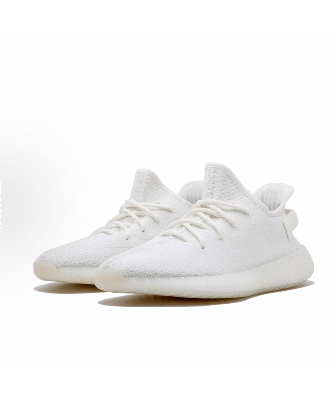ADIDAS YEEZY Белые текстильные кроссовки, фото 2