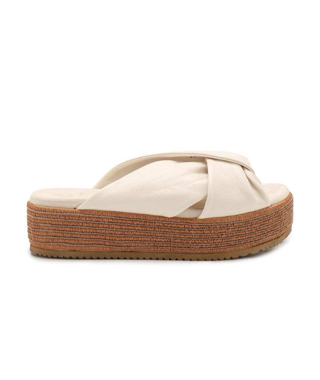 BRUNELLO CUCINELLI Кожаные сабо, фото 3