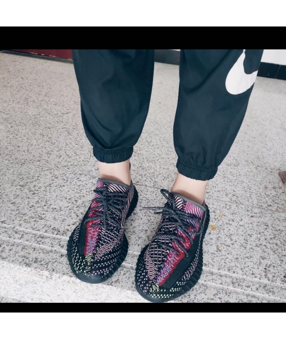 ADIDAS YEEZY Мульти текстильные кроссовки, фото 4
