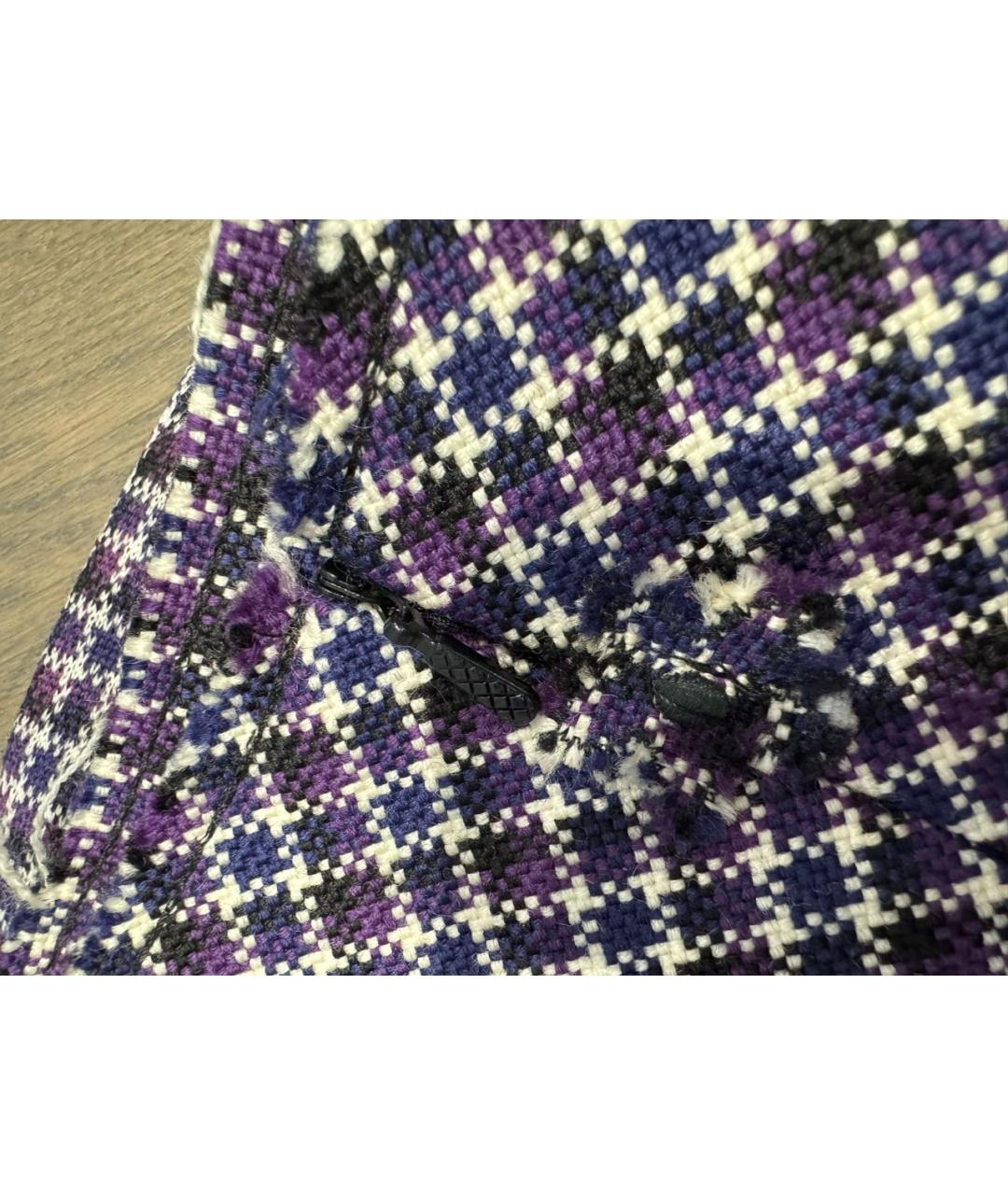 BOTTEGA VENETA Мульти шерстяная юбка миди, фото 5