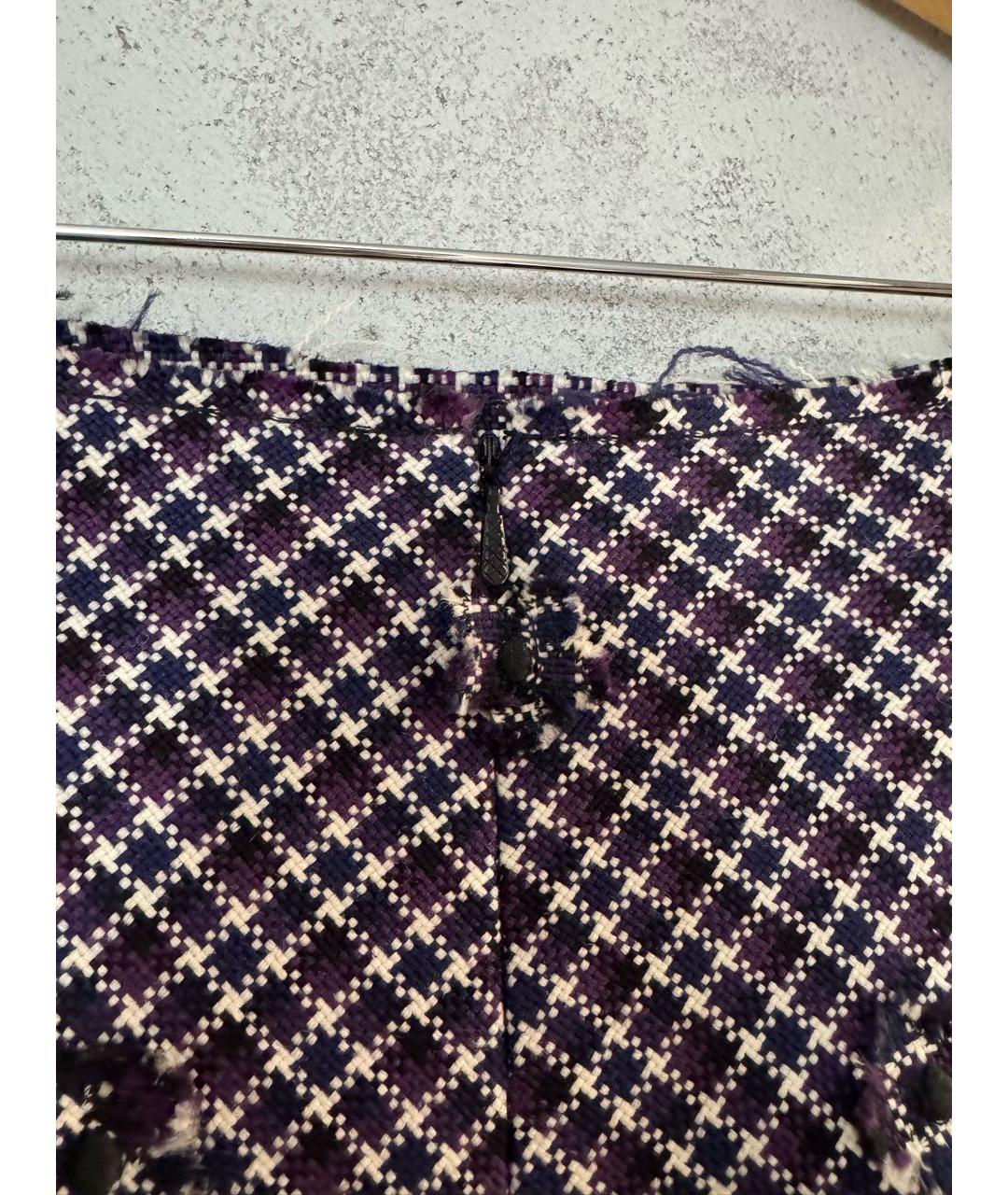 BOTTEGA VENETA Мульти шерстяная юбка миди, фото 3