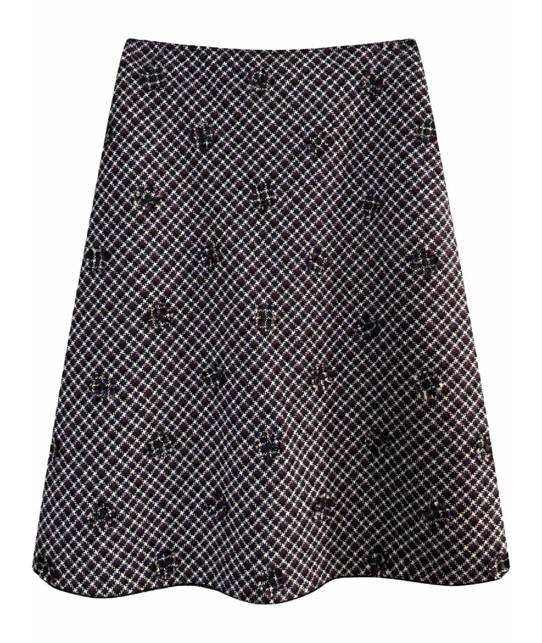 BOTTEGA VENETA Мульти шерстяная юбка миди, фото 1