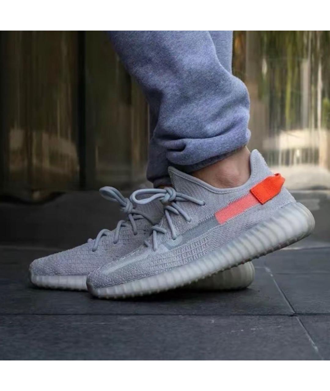 ADIDAS YEEZY Серые текстильные кроссовки, фото 4