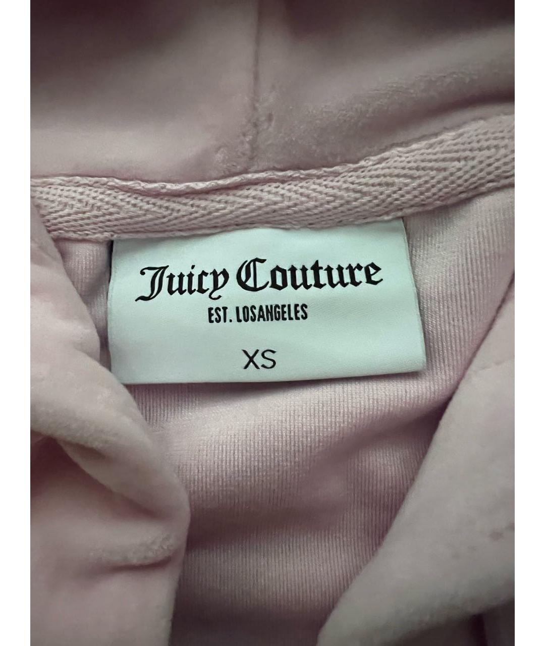JUICY COUTURE Розовый велюровый костюм с брюками, фото 3