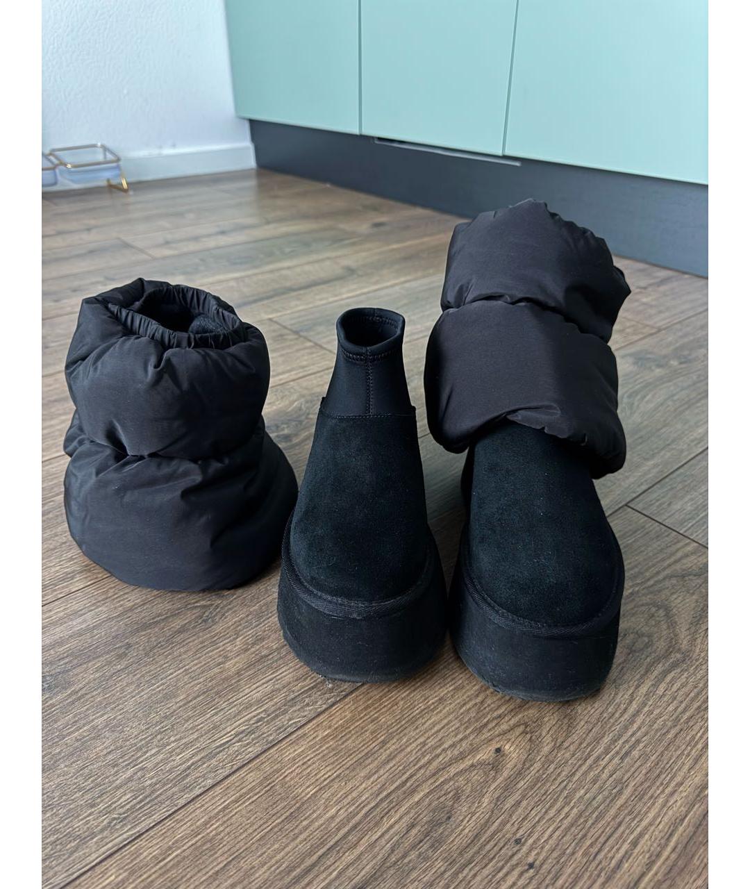 UGG AUSTRALIA Черные замшевые полусапоги, фото 2