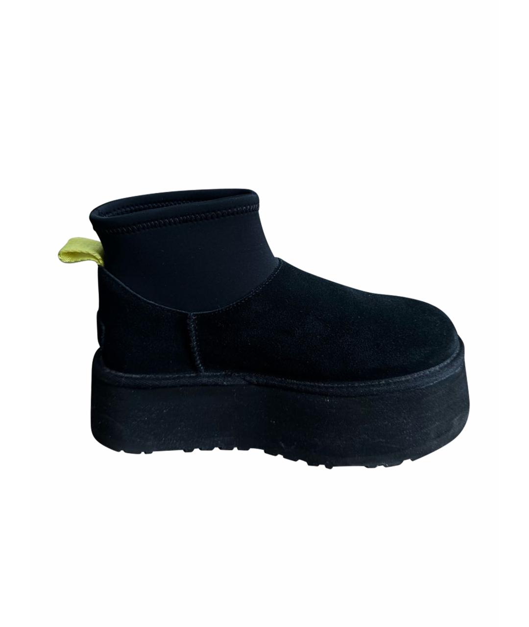 UGG AUSTRALIA Черные замшевые полусапоги, фото 1