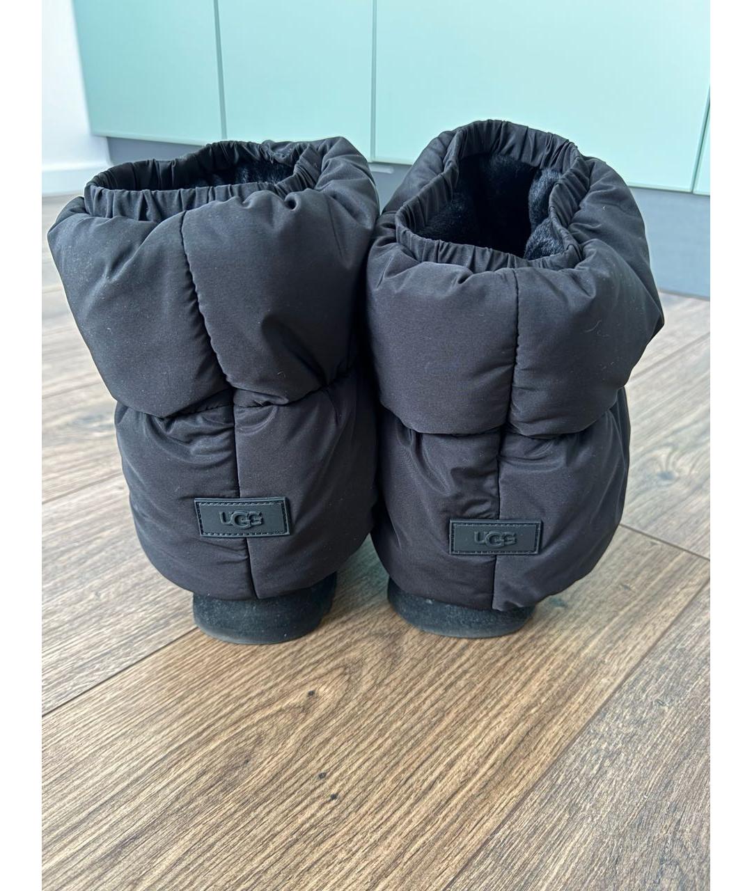 UGG AUSTRALIA Черные замшевые полусапоги, фото 6