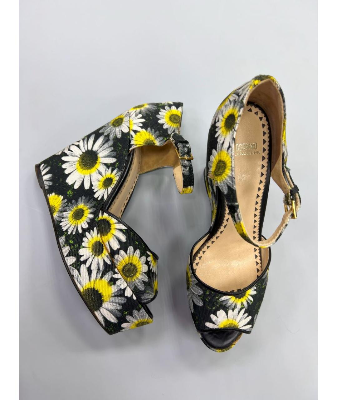 MOSCHINO Текстильные босоножки, фото 2