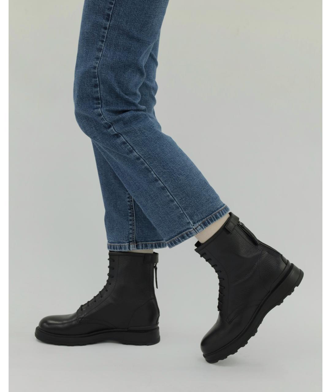 WOOLRICH Черные кожаные ботинки, фото 5