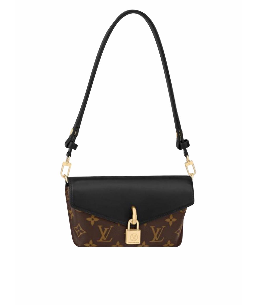 LOUIS VUITTON Коричневая кожаная сумка через плечо, фото 1