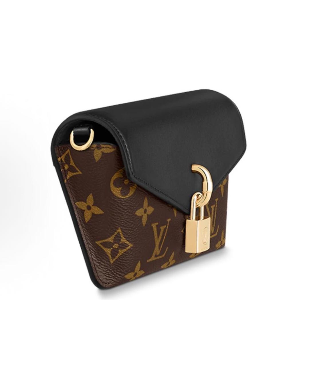 LOUIS VUITTON Коричневая кожаная сумка через плечо, фото 3