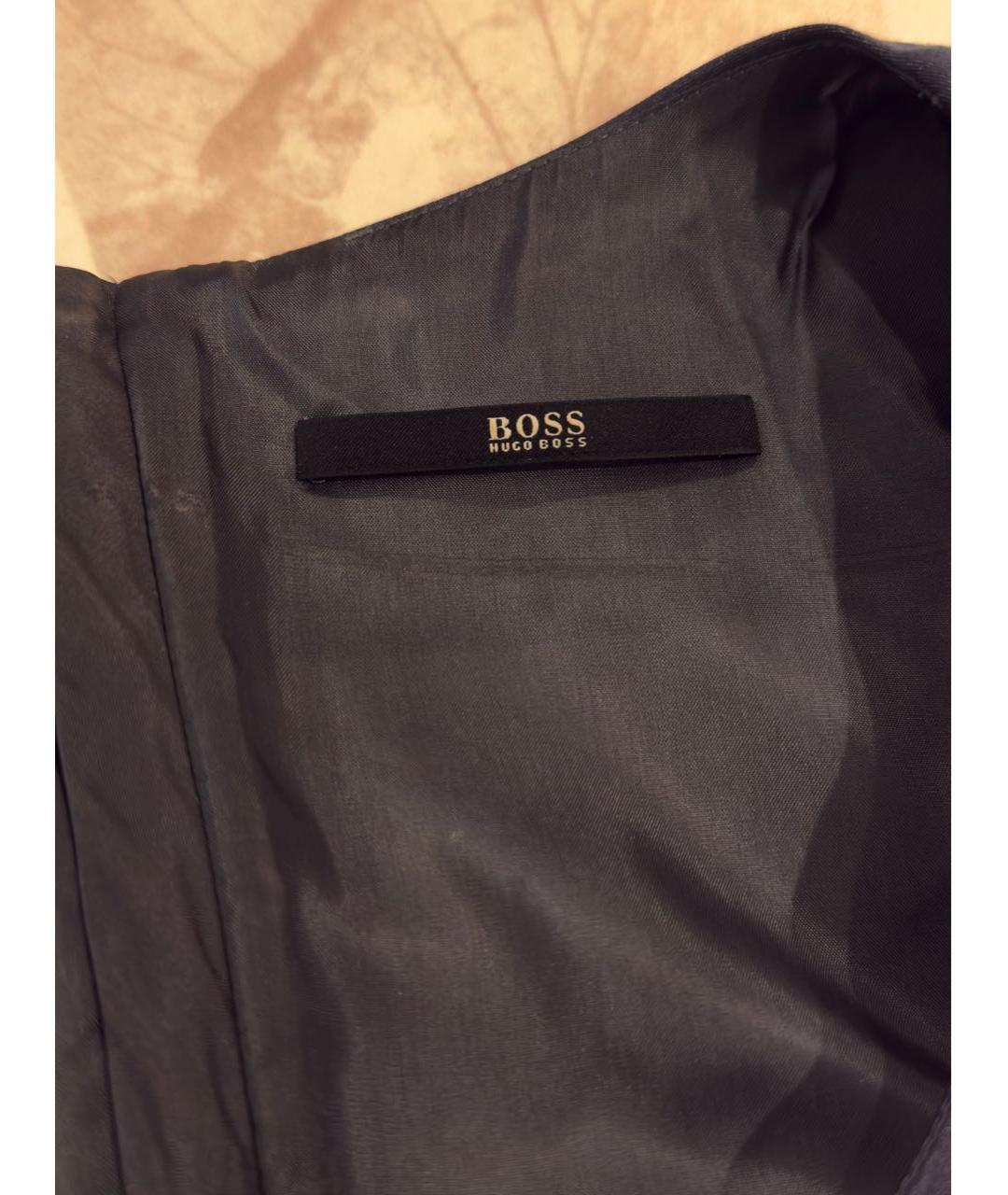 HUGO BOSS Мульти полиэстеровое повседневное платье, фото 2